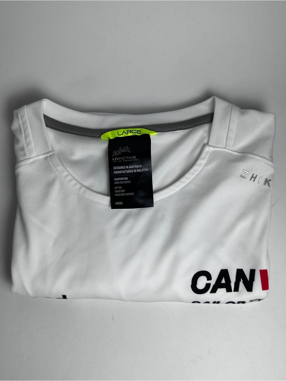 Zhik Canada SailGP Team UVActive Performance Shirt Men’s L White Sailing